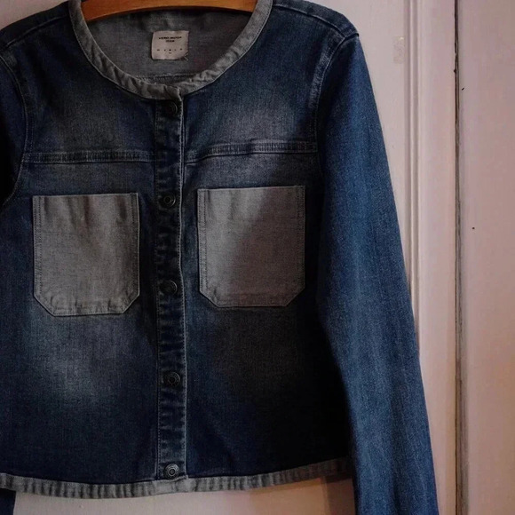 Vero Moda Cropped Length Denim Jacket Size Medium - Picture 5 of 5